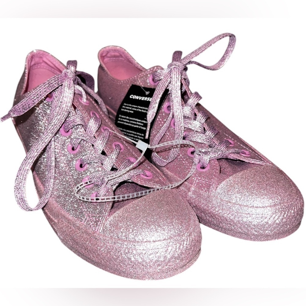 Converse Chuck Taylor All Star Rosie Pink Completely Covered Glitter Low Shoes